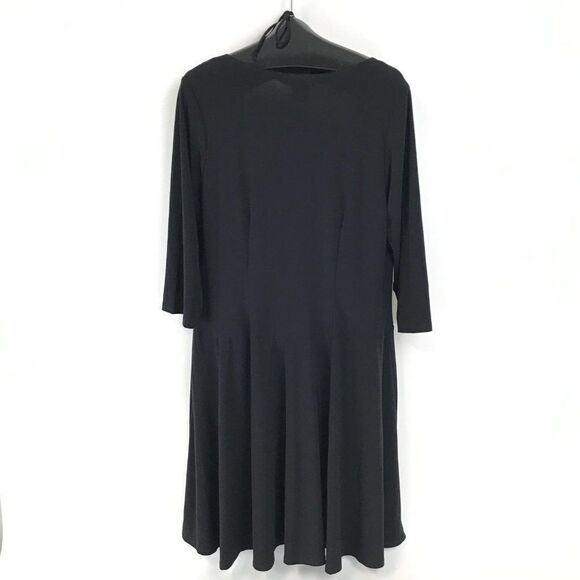 Lane Bryant Faux Wrap Dress Women's Plus Size 14/16W Halter Neck Stretch Knit - Picture 5 of 10